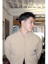 ビーバイエイトジェンツ(Bee by EIGHT GENTS)&nbsp;刈り上げセンターパート/波巻きツイストスパイラル/心斎橋