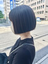 オーガニック アトリエ 大宮(organic+atelier)&nbsp;春の大人ミニボブ◎前髪なし黒髪×似合わせカット