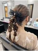 ポニーテールヘアアレンジお呼ばれヘア川越本川越