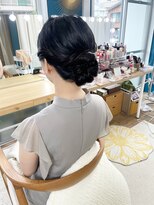 美容堂 お出かけ大人シニオンヘア メイクアップ
