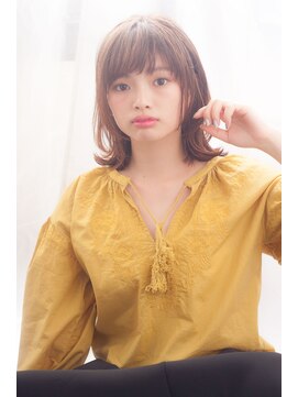 アドラーブル 松崎店(adorable) 【adorable】ひし形くびれで小顔に♪透明感アッシュグラスボブ