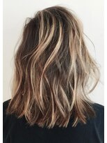 ネックス 表参道本店(nex)&nbsp;【nex表参道】スモーキーベージュ、バレイヤージュハイライト