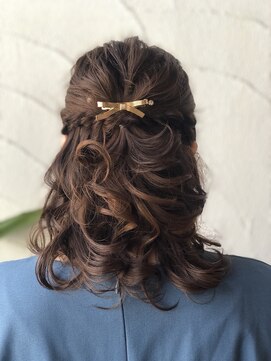 フルハウス (Full house HAIR DESIGN) 結婚式 ハーフアップ