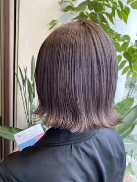 アン(Hair make un) くすみピンクパープル☆