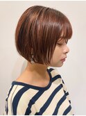 ミニマムな丸みショートボブ