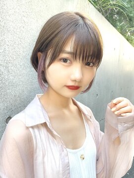 ブルーダー(Bruder) ピンクパープル　イヤリングカラー　インナーカラー