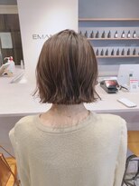 フランチェスカドット(francesca.)&nbsp;ナチュラルアッシュ×切りっぱなしボブ【竹中慎治】梅田