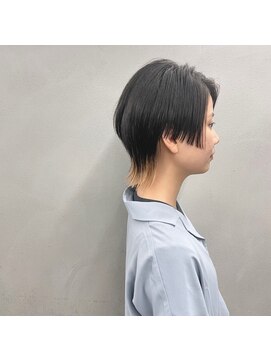 タグ(#tag) #前下がりモードウルフ×裾カラー