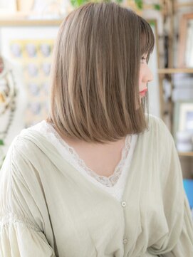 カバーヘア ブリス 川口(COVER HAIR bliss) ★シアーグレージュカラー小顔前下がりボブディ20代30代40代★9!