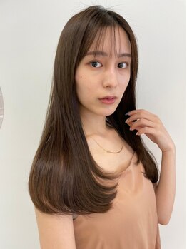 ヘア アンド メイク リーフ(Hair and Make Leaf)の写真/「カット+リシオ縮毛矯正+トリートメント¥11000」アイロンいらずの艶髪ストレートをキープするならLeafへ♪