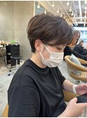 ワンカールニュアンスマッシュパーマ　横浜ショートパーマ