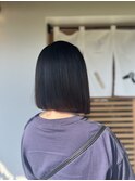 切りっぱなしボブ