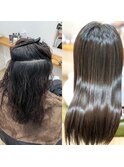 地毛風カラー/髪にドラマを/髪質改善/縮毛矯正/美髪/結城/小山