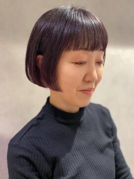 フリップビーアヴェダ(FLIP B AVEDA) 本八幡×ショートボブ×ケアカラー×ミニボブ×白髪ぼかし