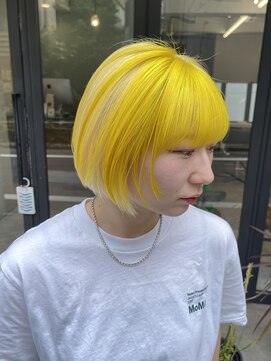 フラム 渋谷(flamme) ブロンド×イエロー