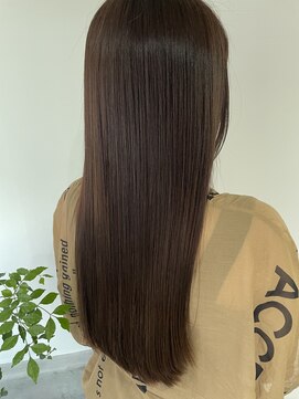 2195ヘアー 世田谷代田(2195hair) 地毛風カラー/地毛風ストレート/黒髪ロング/縮毛矯正/髪質改善