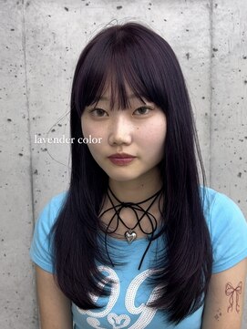 ビューブルー 亀戸錦糸町(VIEW BLUE) 美髪カールシアーカラーピンクブラウンエアリーロングセミディ