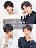 爽やかマットショート☆ビジネス刈り上げツーブロックブラック