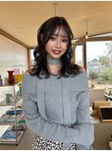 透明感ダークグレージュ