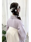 【卒業式】サイド編み下ろし