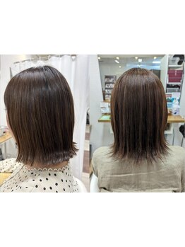 【HPB口コミ＊接客&仕上がり部門高評価】色持ち・美シルエット続く…＊マンツーマン施術で理想のスタイル。