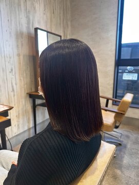 エヌアンドエー 杉戸高野台店(N&A) 毛先まで素直にまとまるナチュラルストレート/縮毛矯正/Aujua