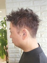 松本平太郎美容室 国立店 ツーブロックソフトモヒカン×イノアカラー