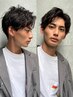 【メンズ限定】カット+眉カット+ヘッドスパ（10分）+肩マッサージ付き￥5900