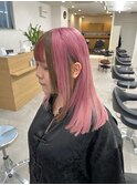 ハイライトカラーピンク×ブラウン8.22