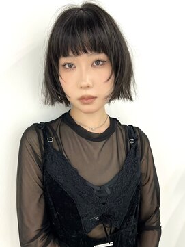 ヴェイン 渋谷(vain) 渋谷顔周りレイヤーボブレイヤーカット/アッシュカラー