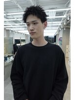 ソーレ(sole) メンズショートルーズパーマスパイキーショート刈り上げメンズ