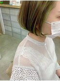 【cuzKLUB】ボブ×グリーンハイライト＊池袋