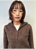 レイヤーボブ　レイヤーカット　顔周りカット　ショートボブ