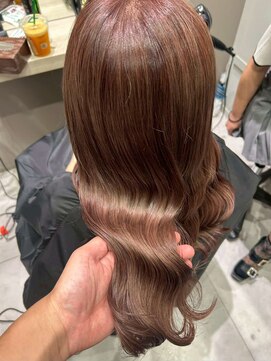 ヘイロー(HALO) ピンクブラウン/ピンクカラー/髪質改善トリートメント