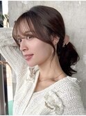 くびれレイヤーカット/ミディアムヘア/シャギー/30代/40代/50代