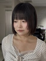 エトワ 中央店(etoi)&nbsp;大分切りっぱなし韓国レイヤーボブタイトめ軽めボブ外はねボブ