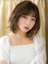 カバーヘア ブリス 北浦和(COVER HAIR bliss)&nbsp;イヤリングカラーくびれヘア小顔ハッシュレイヤーボブ20代30代X