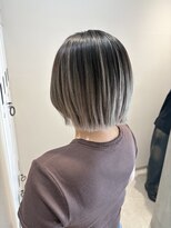 パプス ド コワフュール 川西能勢口店(Pap's de coiffeur) 伸ばしかけブリーチを活かしたカラー*
