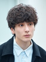 フィフス 大分(fifth)&nbsp;大分シャドウパーマメンズカットラウンドマッシュツーブロック