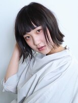 ミンナノポリシー(MIN NANO//POLICY)&nbsp;ブルーアッシュ☆切りっぱなしボブ(学芸大学)