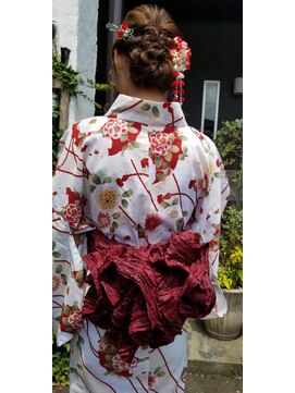 アルムヘアー(alm hair) ヘアセット、浴衣着付け