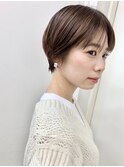 【LA PENSEE】オレンジベージュショートヘア