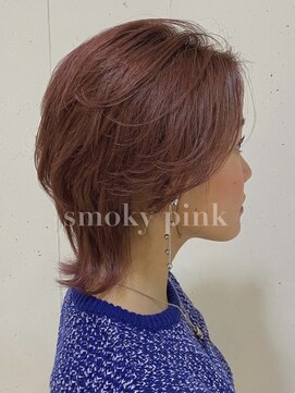 チェルシー 神戸(CHELSEA) ウルフカット×smoky pink