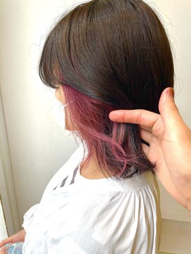 アン(Hair make un) ピンクラベンダーカラー
