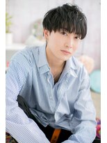 ミック ヘアアンドメイク アップ 駒込店(miq Hair&Make up)&nbsp;黒髪グレージュカラーニュアンスマッシュb1