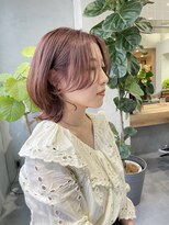 ティティ(TiTi)&nbsp;フェザーバング×ピンクベージュ[TiTi_栗林れい]