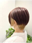 ダブルカラーで2色ショート