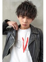 オースティン 流山おおたかの森(AUSTIN)&nbsp;ツイストパーマ七三オールバックマッシュウルフスリークショート