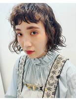 グリ(GURI)&nbsp;柔らか質感ボブパーマ　レトロ　ナチュラル　垢抜け