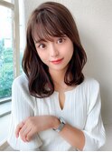 ♪大人愛されミディアムヘアショコラベージュ20代30代高田馬場